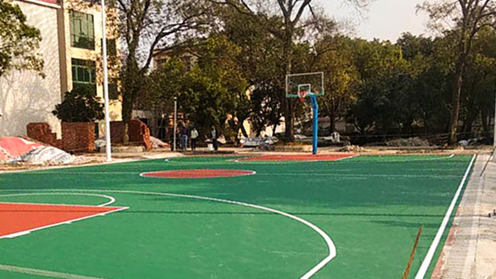 彩色籃球場造價